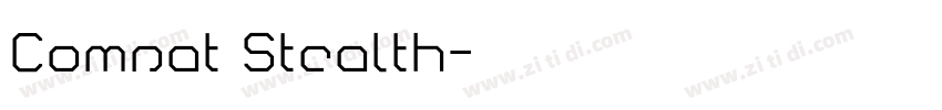 Comsat Stealth字体转换